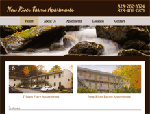 Tablet Screenshot of newriverfarmsapartments.com